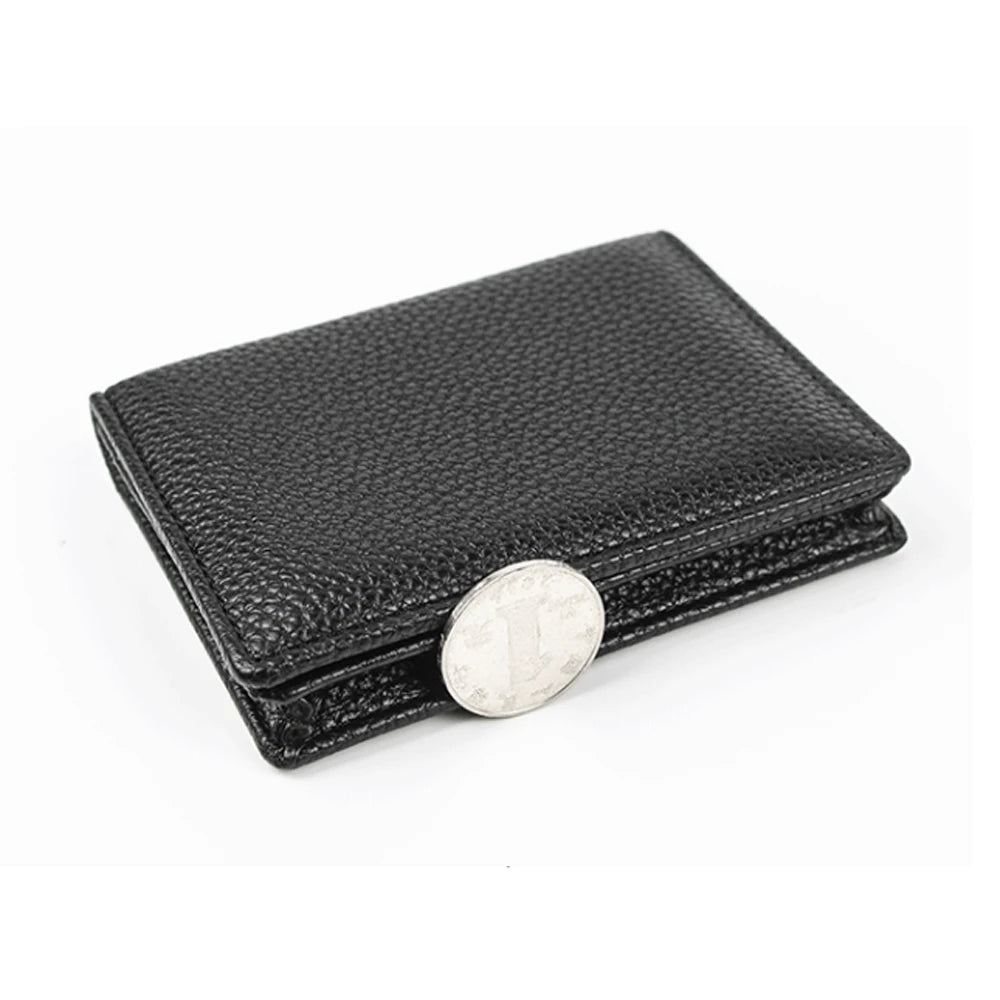 Slim Leather Bifold Wallet – Minimalist Card & Cash Holder