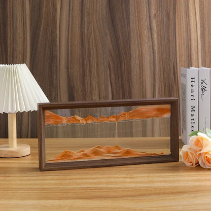 Walnut Sandscape Frame – Moving Sand Art Display