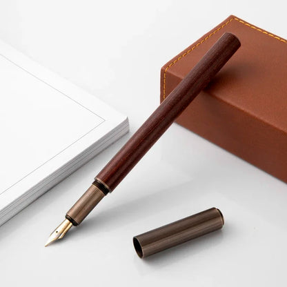 Heritage Wood Fountain Pen – Fine Nib Writing Pen