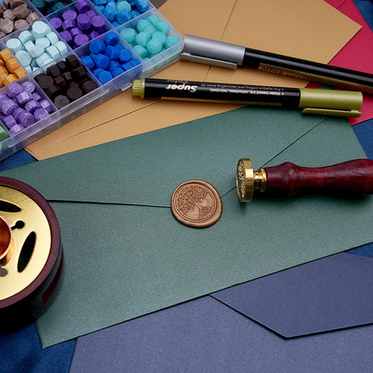 Complete Wax Seal Stamp Kit – 624 Piece Letter Sealing Set
