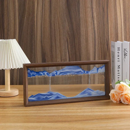 Walnut Sandscape Frame – Moving Sand Art Display