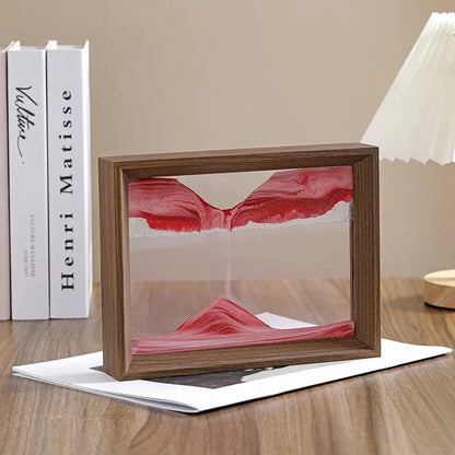 Walnut Sandscape Frame – Moving Sand Art Display