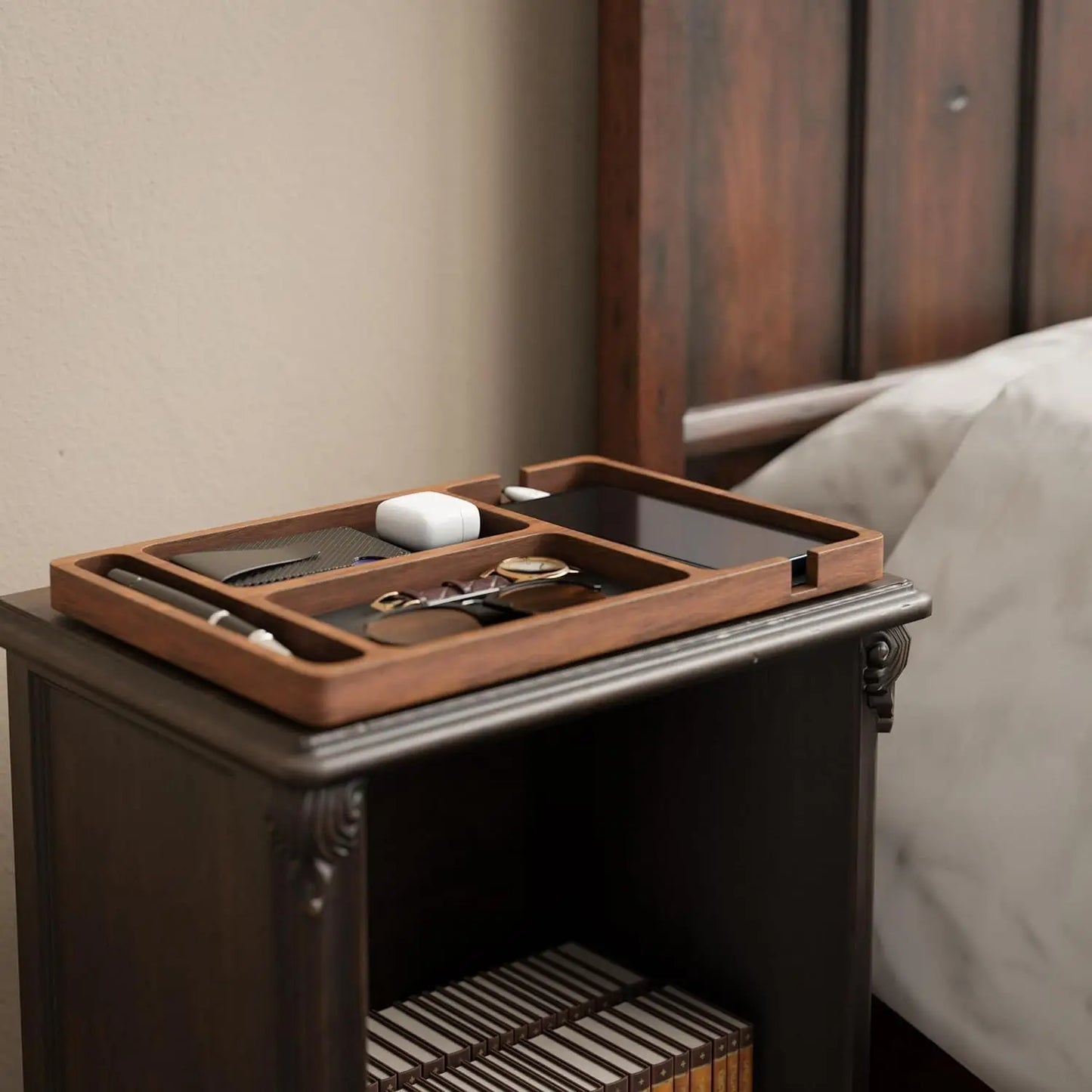 Executive Valet Tray – Wooden EDC Organizer