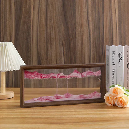 Walnut Sandscape Frame – Moving Sand Art Display