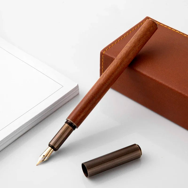 Heritage Wood Fountain Pen – Fine Nib Writing Pen