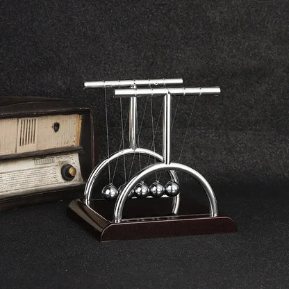 Modern Newton's Cradle – Kinetic Momentum Desk Sculpture