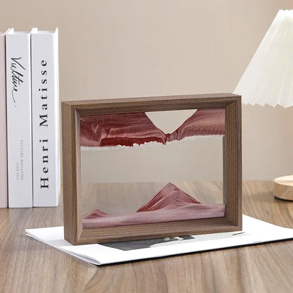 Walnut Sandscape Frame – Moving Sand Art Display